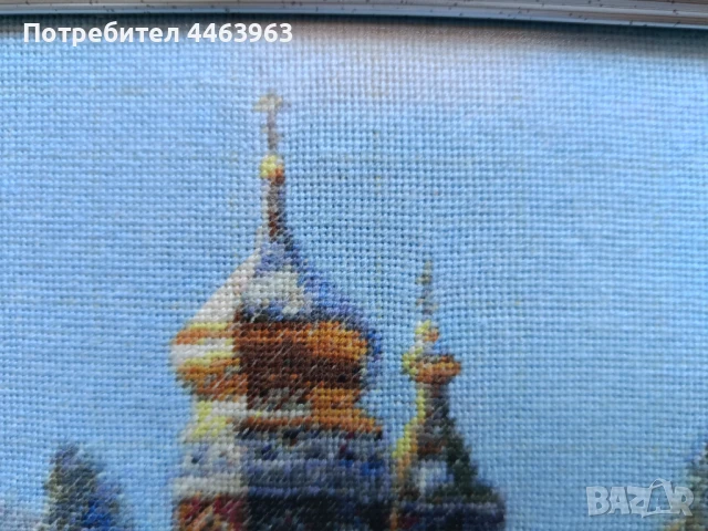 гоблен ,,Утрото след Коледа", 32/22 см, снимка 13 - Гоблени - 51278802