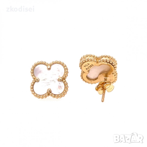 Златни обеци Van Cleef & Arpels 4,60гр. 14кр. проба:585 модел:34528-5, снимка 2 - Обеци - 52038085