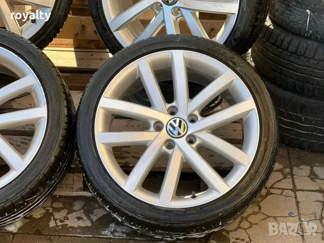 5х112 Джанти 18 Цола Фолксваген Голф Кади Тоуран 5x112 VW Golf Caddy Touran Оригинални, снимка 4 - Аксесоари и консумативи - 53222846
