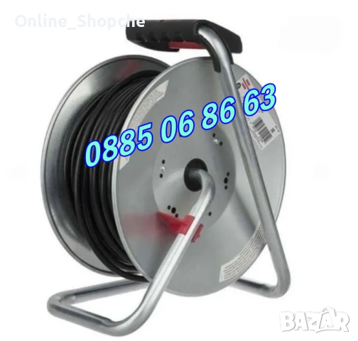 Ел. удължител макара 50 метра с 4 гнезда, снимка 2 - Други инструменти - 53261704
