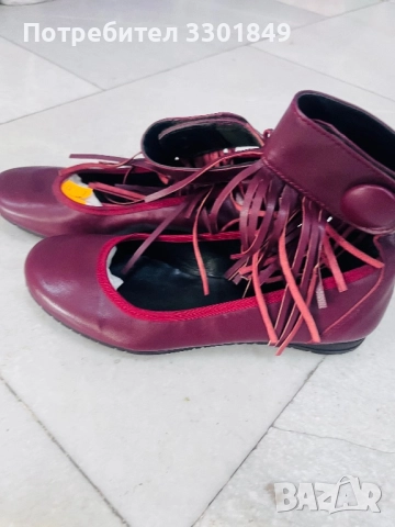 Бабетки с лепенка велкро на глезена, снимка 2 - Детски обувки - 52594430