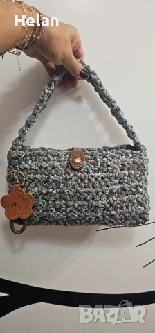 Дамски чанти плетени на една кука, снимка 11 - Чанти - 52060861