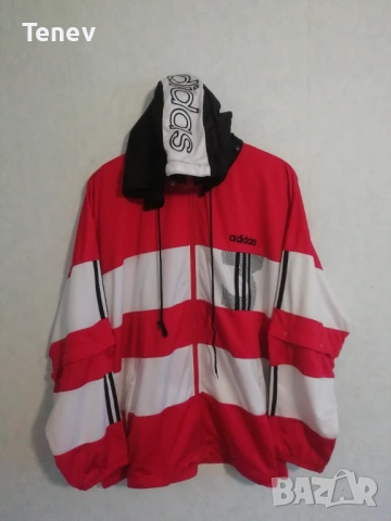 Adidas Originals 1990s 90s оригинално горнище ретро с качулка Адидас Trefoil 