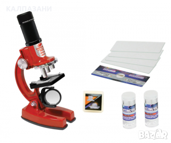 Eastcolight - Микроскоп 23 части, 100/200/450Х, червен 21353