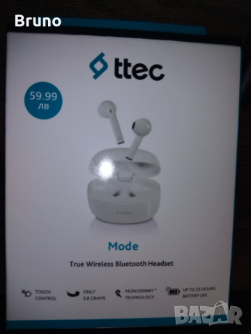 Безжични слушалки ttec - TWS Mode, снимка 1 - Безжични слушалки - 44810814