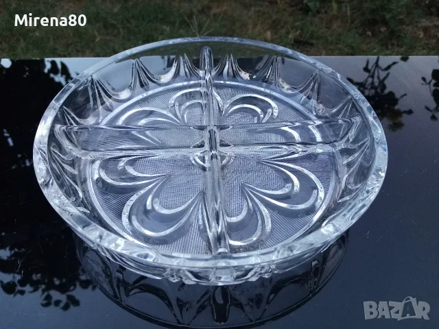 Българско кристално плато за разядки