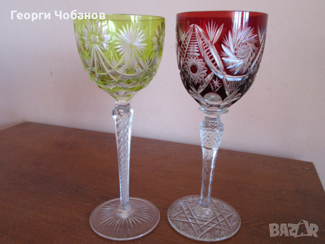 Кристални чаши., снимка 2 - Колекции - 44674484