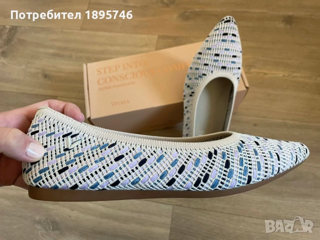 Vivaia пантофки с остър връх - Vivaia Pointed-Toe Ballet Flats(Aria 5), снимка 4 - Дамски ежедневни обувки - 52966748