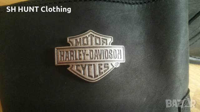 HARLEY DAVIDSON Scout Boot Leather размер EUR 45 обувки естествена кожа - 2391, снимка 4 - Мъжки боти - 53866371