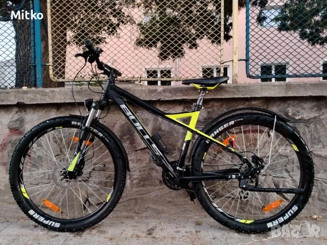 27.5 цола алуминиев велосипед с 21 скорости усилени капли амортисьори предни като нов хидравлични , снимка 1