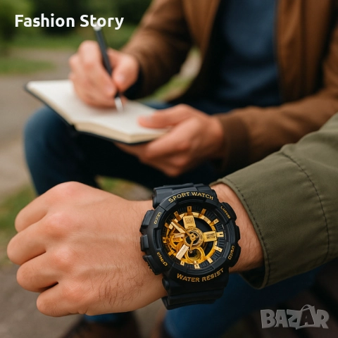 Мъжки мултифункционален часовник - Спортен, водоустойчив и удароустойчив, снимка 5 - Водоустойчиви - 51899038