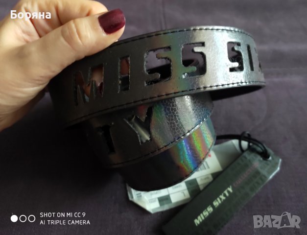 Miss Sixty нов широк колан хамелеон размер L, снимка 3 - Колани - 41653881