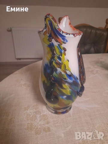 Ваза от Мурано стъкло , снимка 2 - Други ценни предмети - 53664052