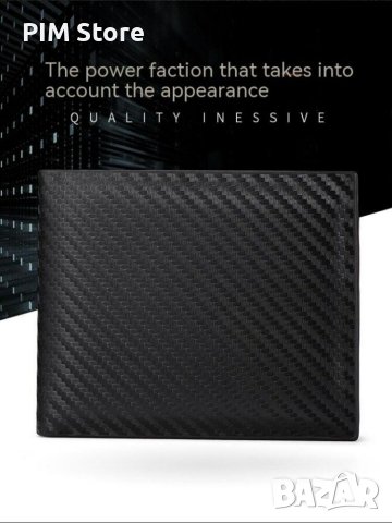 Портфейл от въглеродни влакна с отделение за банкноти, държачи за карти и карти иджоб за монети, снимка 9 - Портфейли, портмонета - 40825080