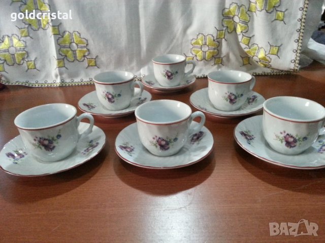 Стар български порцелан чашки са кафе , снимка 3 - Антикварни и старинни предмети - 42474877
