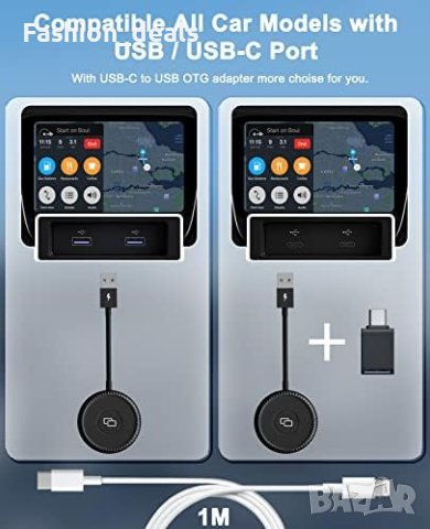 Нов Адаптер за дублиране на CarPlay към кола, iPhone CarPlay/Айфон, снимка 3 - Друга електроника - 41431915