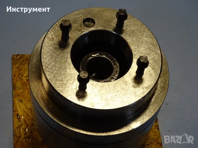 Клинозатегателен патронник Ф 200mm Bison 3-jaw power chuck+фланец, снимка 12 - Резервни части за машини - 49929288