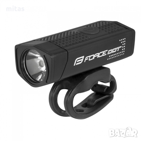 Предна LED светлина за велосипед фар DOT 300LM USB, черна