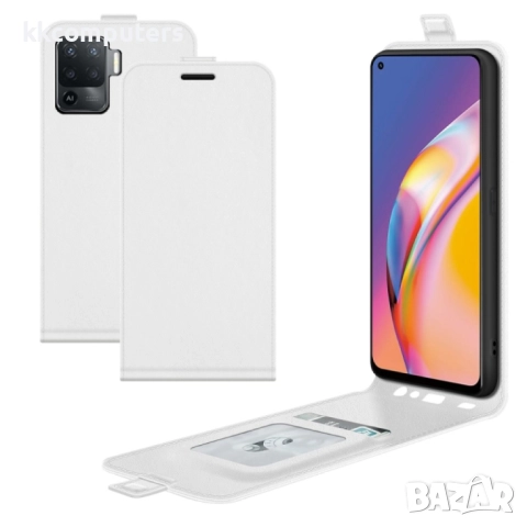Oppo Reno5 Lite / A94 Flip3 Кожен Калъф и Протектор, снимка 2 - Калъфи, кейсове - 52643260