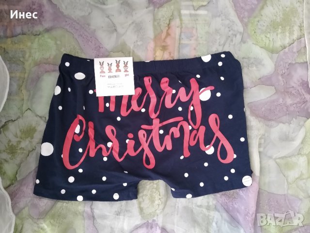 Коледни боксерки л размер, снимка 2 - Бельо - 39049723