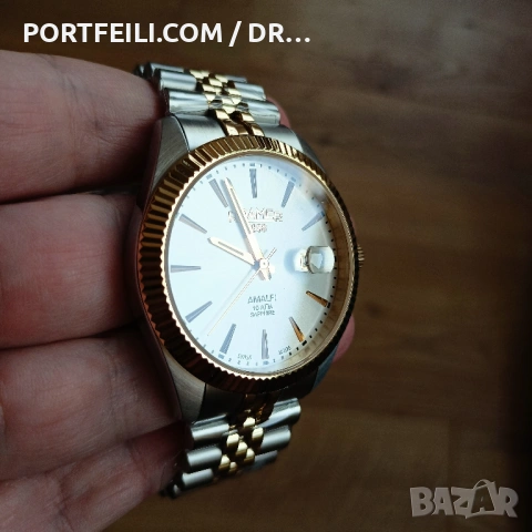 Швейцарски часовник Roamer, сапфир, 100м, гарант. произход, гаранция, снимка 5 - Мъжки - 53607705