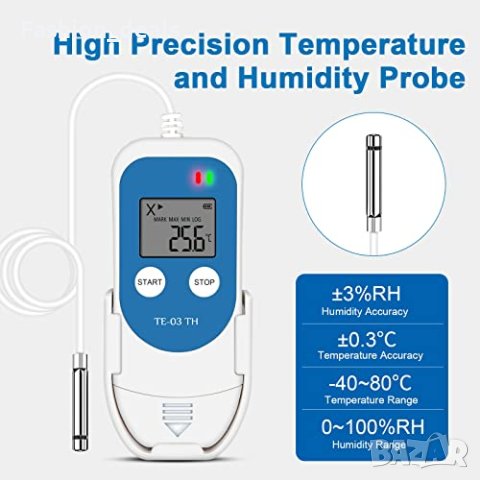 Нов Цифрова сонда Уред Регистратор на данни за температурата и влажността , снимка 5 - Други стоки за дома - 42201342