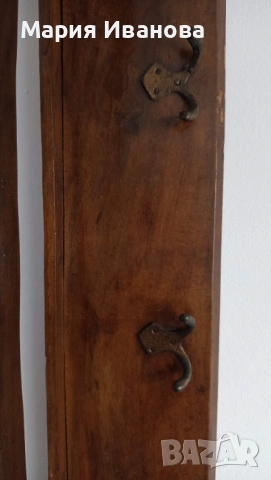 Стенна ретро закачалка, дървена, снимка 3 - Закачалки - 53821464