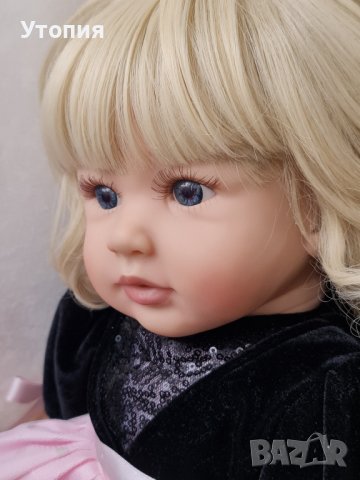  Реалистична кукла дете 55 см, отлична!, снимка 9 - Кукли - 44295253