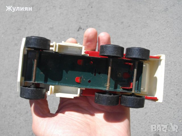  СТАРА ЛАМАРИНЕНА ИГРАЧКА КАМИОНЧЕ COCA COLA, снимка 6 - Антикварни и старинни предмети - 40918769