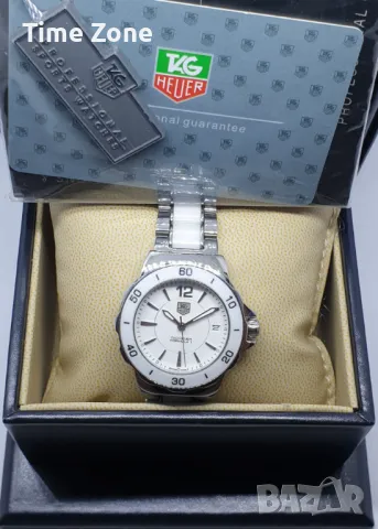 TAG Heuer Formula 1 35mm White Ceramic White Dial Дамски от Недраскаема Керамика, снимка 2 - Дамски - 47991864