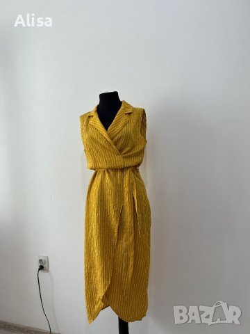 Жълта дамска рокля, снимка 3 - Рокли - 42055117