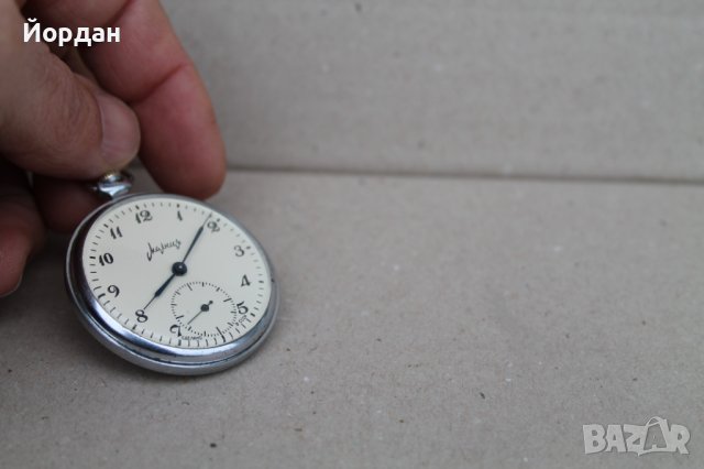 СССР джобен часовник ''Молния'', снимка 3 - Антикварни и старинни предмети - 38927353