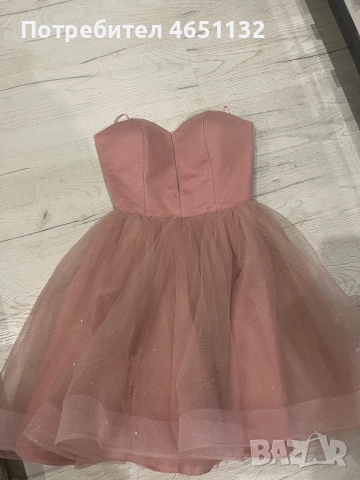Официална/бална рокля; розова; ХS, снимка 5 - Рокли - 52416510