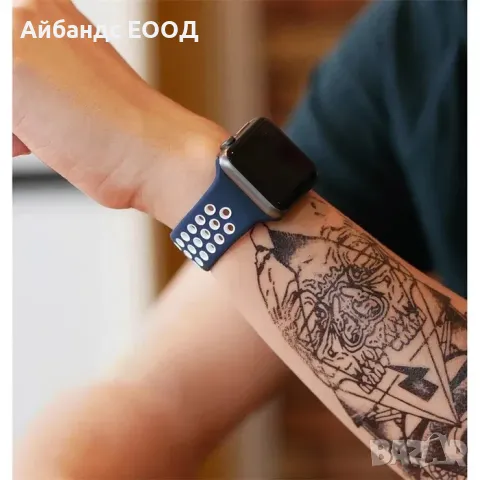 Силиконови каишки Nike за Apple Watch ULTRA/SE/10/9/8/7/6/5, снимка 8 - Каишки за часовници - 49415273