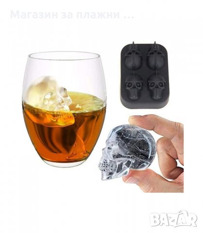 ЛЕД С ФОРМА НА ЧЕРЕПИ - код 2954, снимка 2 - Форми - 34142736