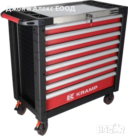 Чисто нови немски колички за инструменти Kramp – 7 и 8 чекмеджета, снимка 4 - Шкафове и рафтове - 53604636
