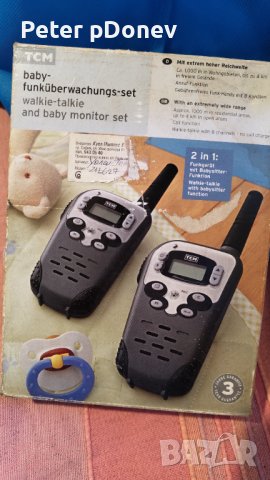 Радиостанция, 2 в 1 Walkie talkie, baby monitor , снимка 1