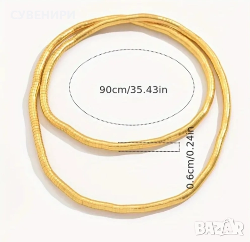 Златисто колие, снимка 4 - Колиета, медальони, синджири - 52439649