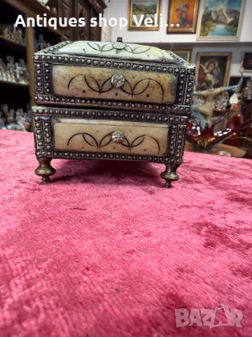 Стара кутия за бижута №7479 , снимка 3 - Антикварни и старинни предмети - 52050035