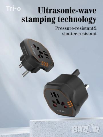 LDNIO Висококачествен универсален пътнически адаптер за Корея/EU контакт 2500W, снимка 6 - Друга електроника - 53138419