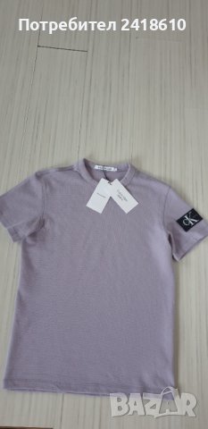 Calvin Klein Jeans CKJ Pique Cotton Mens Size S НОВО! ОРИГИНАЛНА Тениска!, снимка 9 - Тениски - 44498557