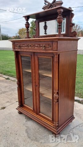 Шкаф ретро с витрина №35, снимка 2 - Шкафове - 52318998