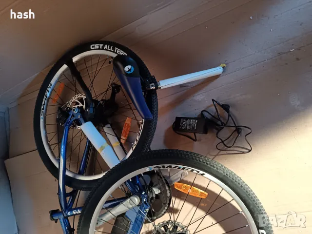 Планински велосипед електрически Swifty с полувградена батерия в рамката, 27.5", 36 волта, 7 скорост, снимка 8 - Велосипеди - 48972826