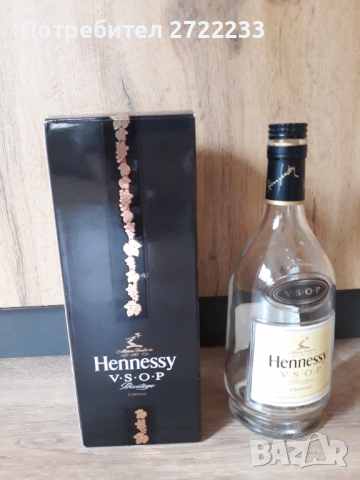 HENNESSY  V.S.О.Р. оригинална бутилка с кутия от коняк , снимка 8 - Декорация за дома - 36164564