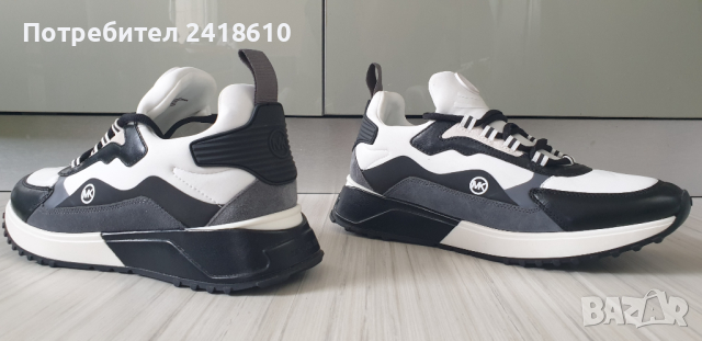 Michael Kors Theo Leather Sneakers  Mens Size 42/26см НОВО! ОРИГИНАЛ! Мъжки Кецове от естествена кож, снимка 6 - Кецове - 44766442