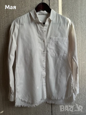 Бяла дамска риза