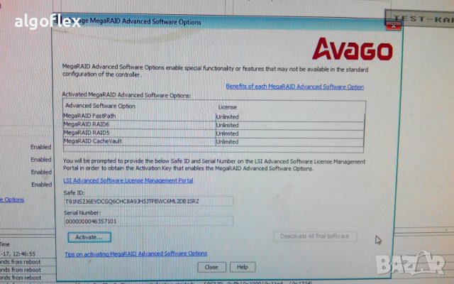 RAID контролер Fujitsu D3116C 1GB (SAS9271-8i) PCIe v3 1G RAID 0/1/5/6/10/50/60, снимка 8 - Други - 40395259