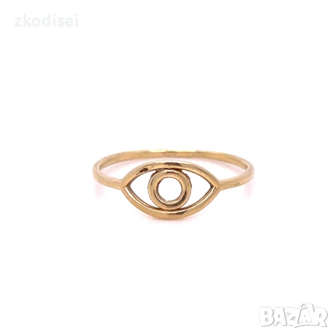 Златен дамски пръстен 1,31гр. 14кр. проба:585 размер:59 модел:32294-6, снимка 1