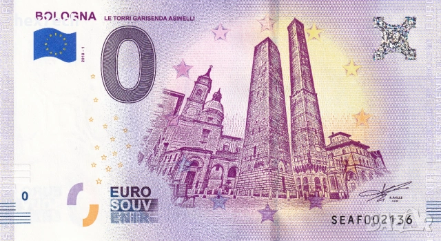 ❤️ ⭐ Италия 2018 0 евро Bologna - Le Torri UNC нова ⭐ ❤️, снимка 2 - Нумизматика и бонистика - 53047017