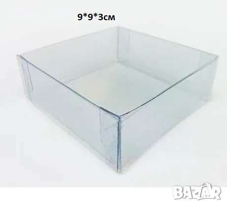 ниска кутия прозрачен капак pvc кутии ръчна изработка сувенир сапун фигурка кутийка, снимка 2 - Други - 40861865